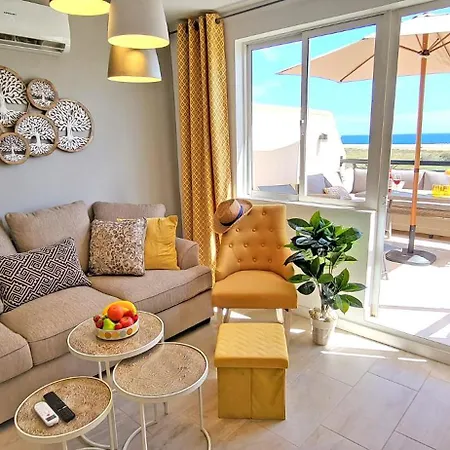 Sol, Morro Jable, Meerblick, Klimaanlage, Pool Apartment *